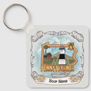 Pennsylvania Lighthouse Key Ring