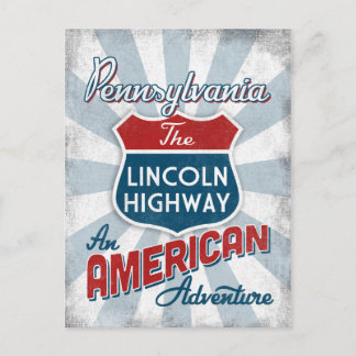Pennsylvania Lincoln Highway Vintage America Postcard