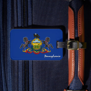 Pennsylvania Luggage Tags, patriotic Flag Tag