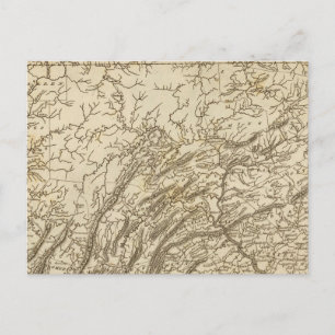 Pennsylvania Map by Arrowsmith Postcard