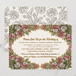 Pennsylvania Mountain Laurel Wedding Invitation