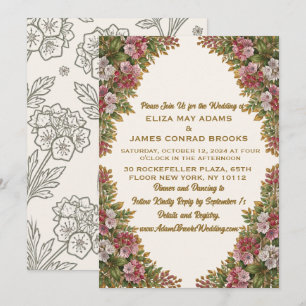 Pennsylvania Mountain Laurel Wedding Invitation