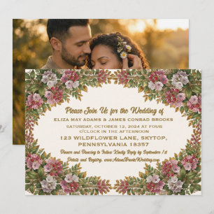 Pennsylvania Mountain Laurel Wedding Invitation