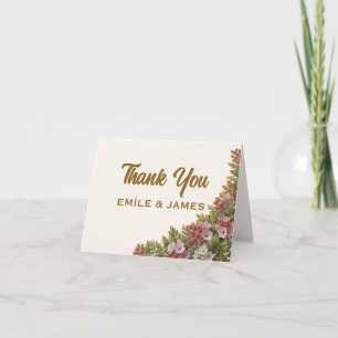 Pennsylvania Mountain Laurel Wedding Thank YouCart You Card