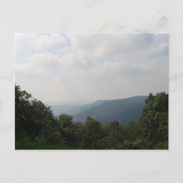 Pennsylvania Mountains Postcard (Front)