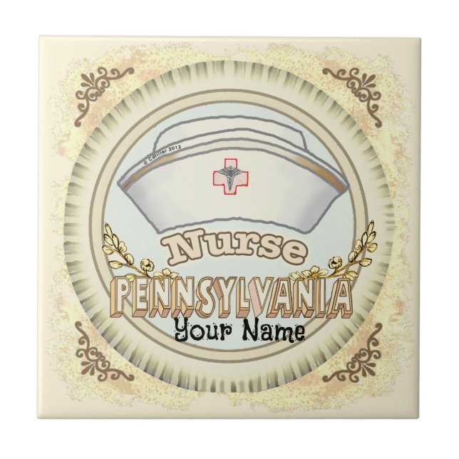 Pennsylvania Nurse Tile (Front)