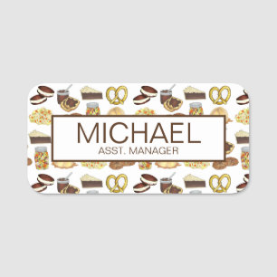 Pennsylvania PA Dutch Amish Foods Cuisine Name Tag