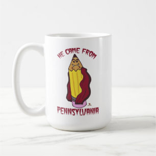 Pennsylvania Pencil Vampire Cheeky Humour Coffee Mug