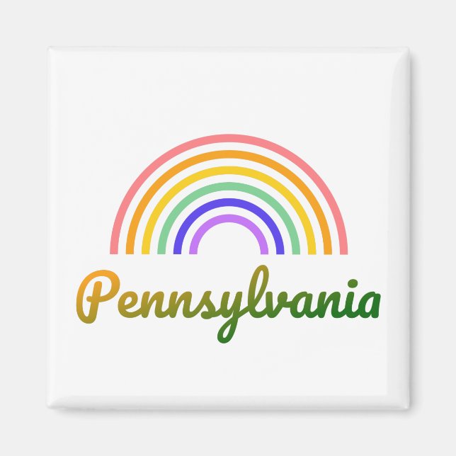 Pennsylvania - Philadelphia - Rainbow Magnet (Front)