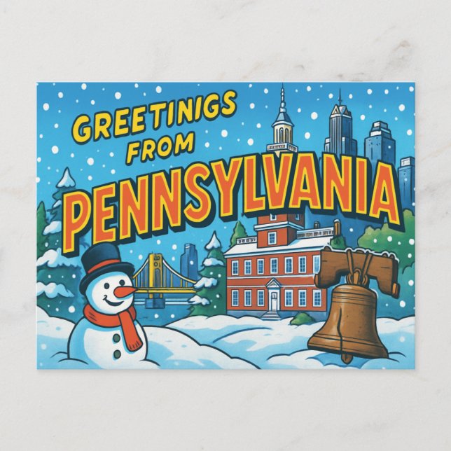 PENNSYLVANIA Postcard (Front)