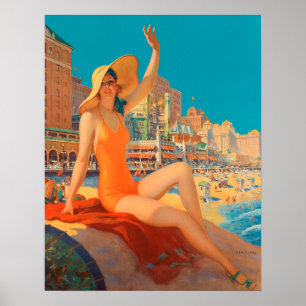 Pennsylvania Railroad - Atlantic City, 1935 Poster