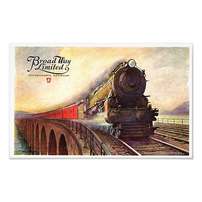Pennsylvania Railroad Broadway Limited Photo Print (Front)
