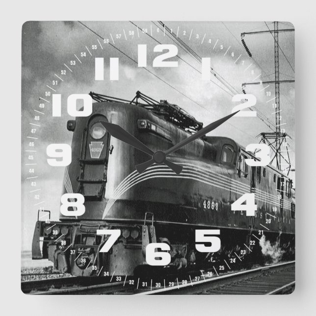 Pennsylvania Railroad Congressional Square Wall Clock (Front)