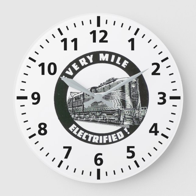 Pennsylvania Railroad  every mile electrified    Large Clock (Front)