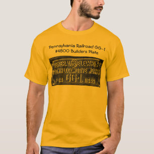 Pennsylvania Railroad GG-1 #4800 Builders Plate T-Shirt