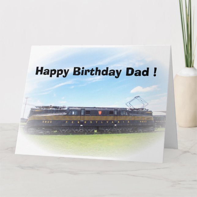 Pennsylvania Railroad GG-1 #4800 Side View Card (Front)