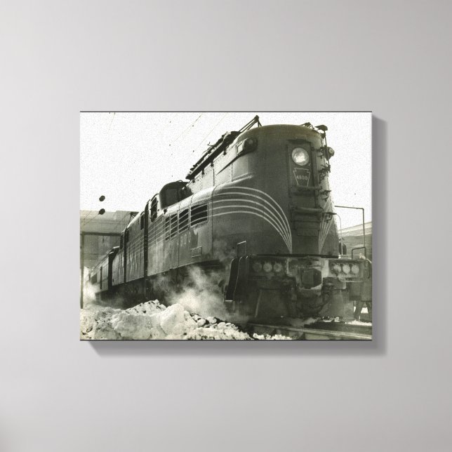 Pennsylvania Railroad Locomotive GG-1 #4800 Canvas Print (Front)
