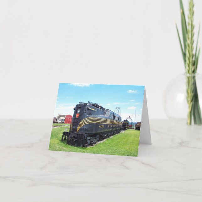 Pennsylvania Railroad Locomotive GG-1 #4800 Card (Front)