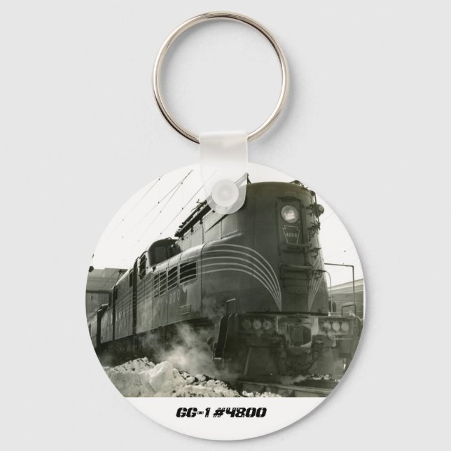 Pennsylvania Railroad Locomotive GG-1 #4800   Key Ring (Front)