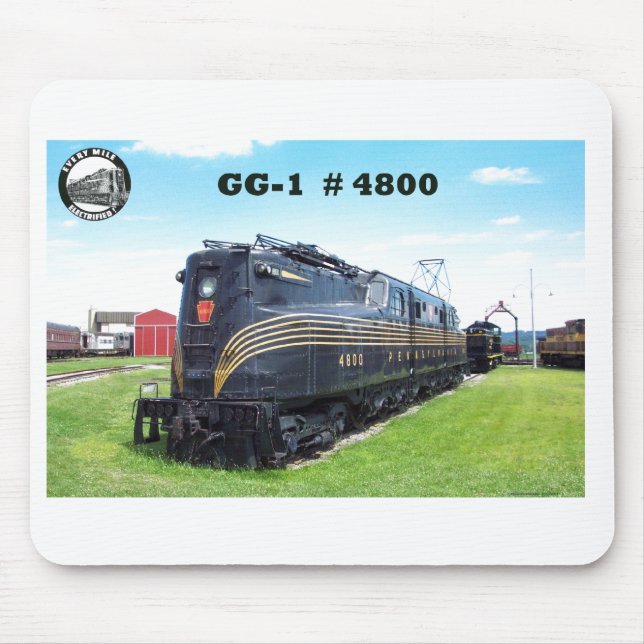 Pennsylvania Railroad Locomotive GG-1 #4800  Mouse Mouse Mat (Front)