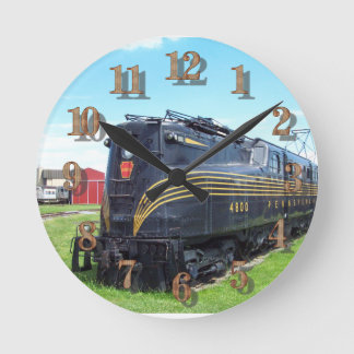 Pennsylvania Railroad Locomotive GG-1 #4800 Round Clock
