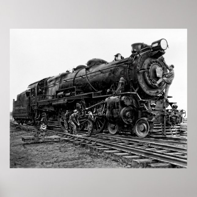 Pennsylvania Railroad Locomotive No. 3863 Poster (Front)