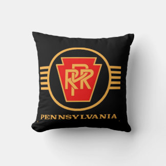 Pennsylvania Railroad Logo, Black & Gold      Cushion