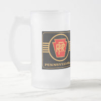 Pennsylvania Railroad Logo, Black & Gold 