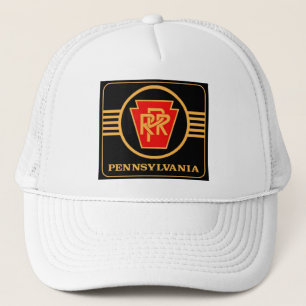 Pennsylvania Railroad Logo, Black & Gold Trucker Hat