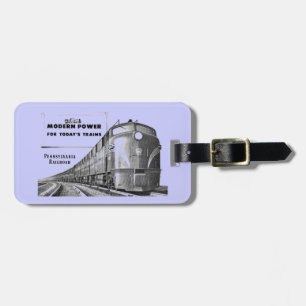 Pennsylvania Railroad Modern Train Power Luggage Tag