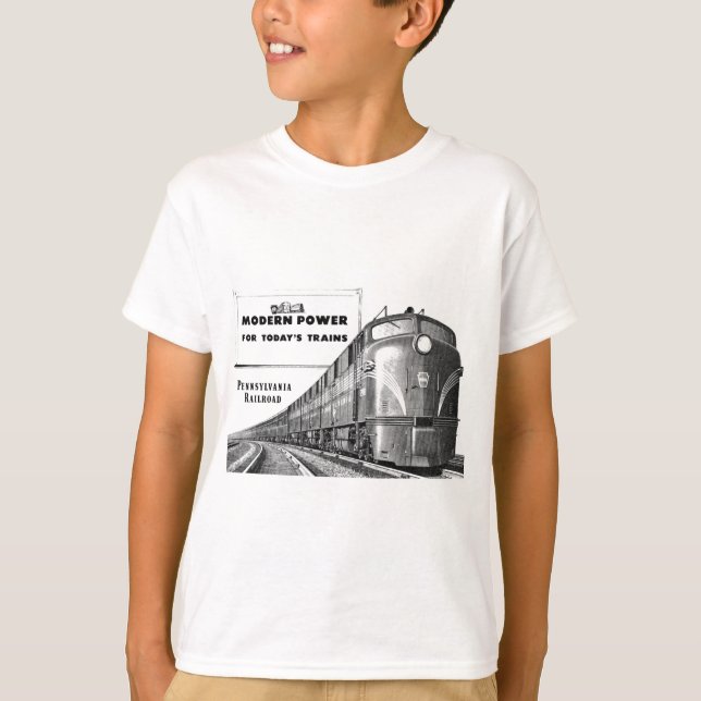 Pennsylvania Railroad Modern Train Power T-Shirt (Front)