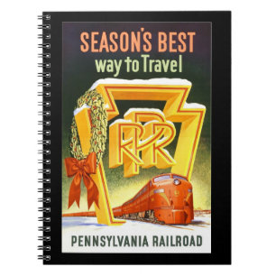 Pennsylvania Railroad, Season's Best Way To Travel Notebook