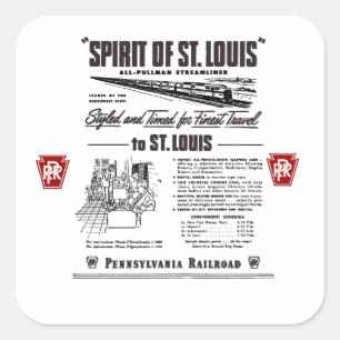  pennsylvania railroad spirit of Saint. louis      Square Sticker