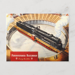 Pennsylvania Railroad Steam Turbine Postcard