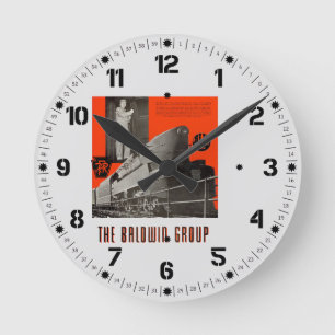 Pennsylvania Railroad T1 Locomotive 6111     Round Clock