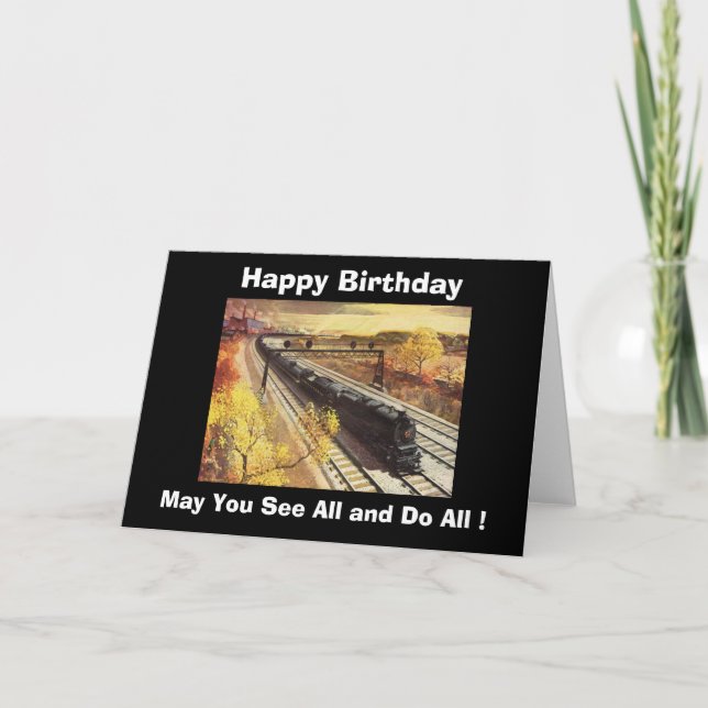 Pennsylvania Railroad Tanker Trains 1942 Birthday Card (Front)