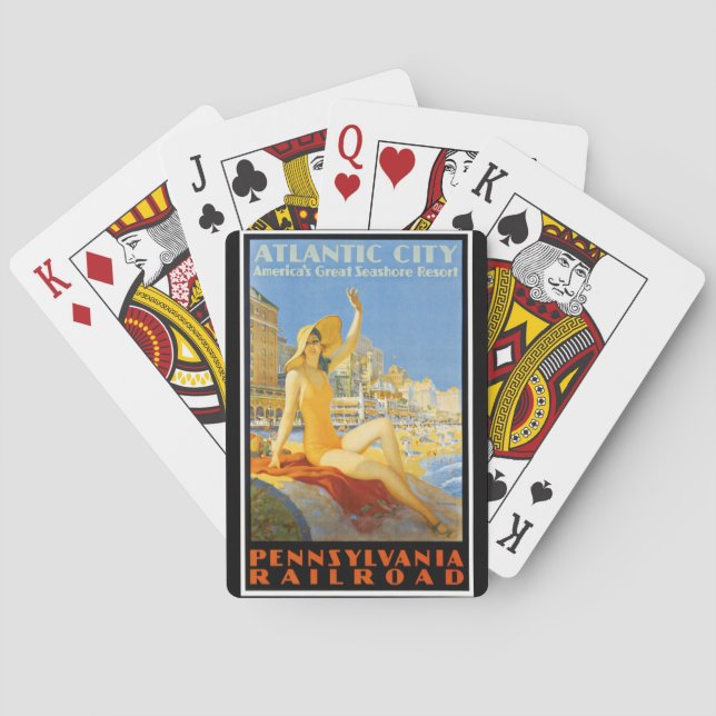 Pennsylvania Railroad to Atlantic City Playing Cards (Back)