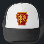 Pennsylvania Railroad Trucker Hat<br><div class="desc">The famous keystone herald of the largest railroad in the eastern US; the Pennsy ran from New York,  Philadelphia and Washington,  D.C.,  to Detroit,  Chicago and St. Louis--and all points in between.</div>