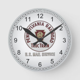 Pennsylvania Railroad TrucTrain Service Round Clock