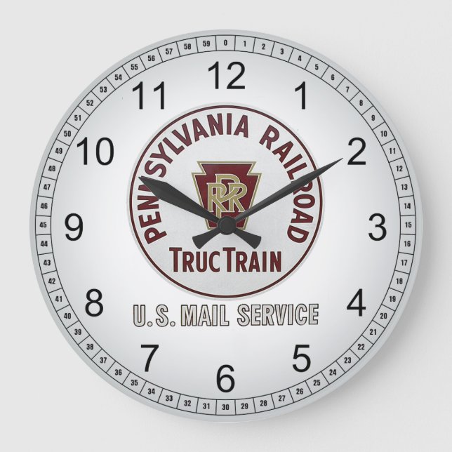 Pennsylvania Railroad TrucTrain Service Wall Clock (Front)