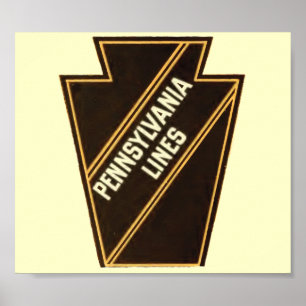 Pennsylvania Railroad Vintage Logo Poster
