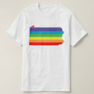 pennsylvania rainbow stripes T-Shirt