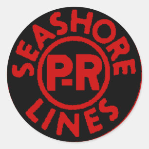 Pennsylvania Reading Seashore Lines Logo Classic Round Sticker