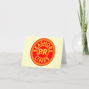 Pennsylvania Reading Seashore Lines Logo Note Card