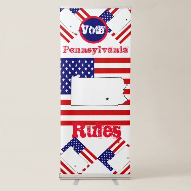 PENNSYLVANIA  RETRACTABLE BANNER (Front)