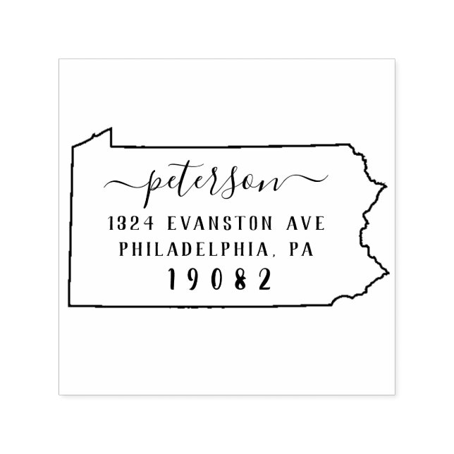 Pennsylvania Return Address Stamp Self-Inking (Design)