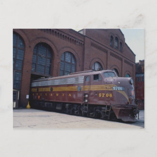 Pennsylvania RR, EMD E-8 restored at Reading, PA 1 Postcard