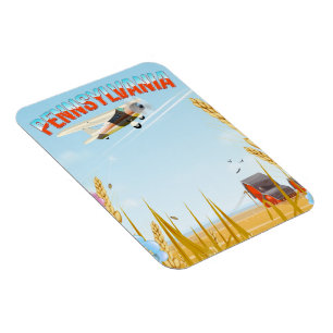 Pennsylvania Rural travel poster Magnet