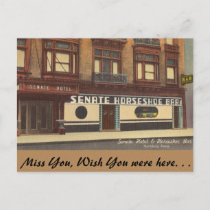 Pennsylvania, Senate Horseshoe Bar, Harrisburg Postcard