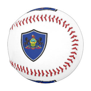 Pennsylvania shield flag baseball